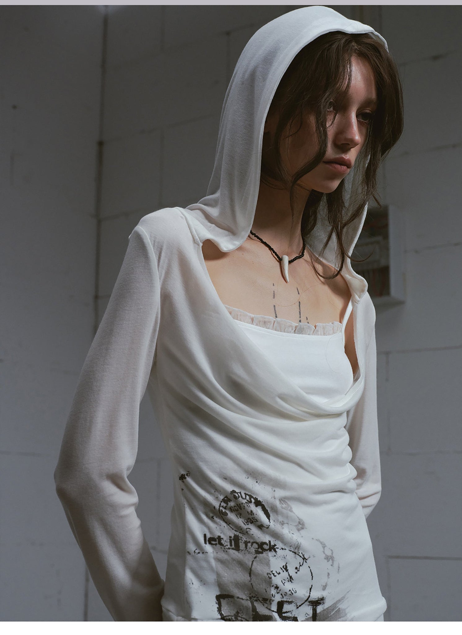 White two-piece dress