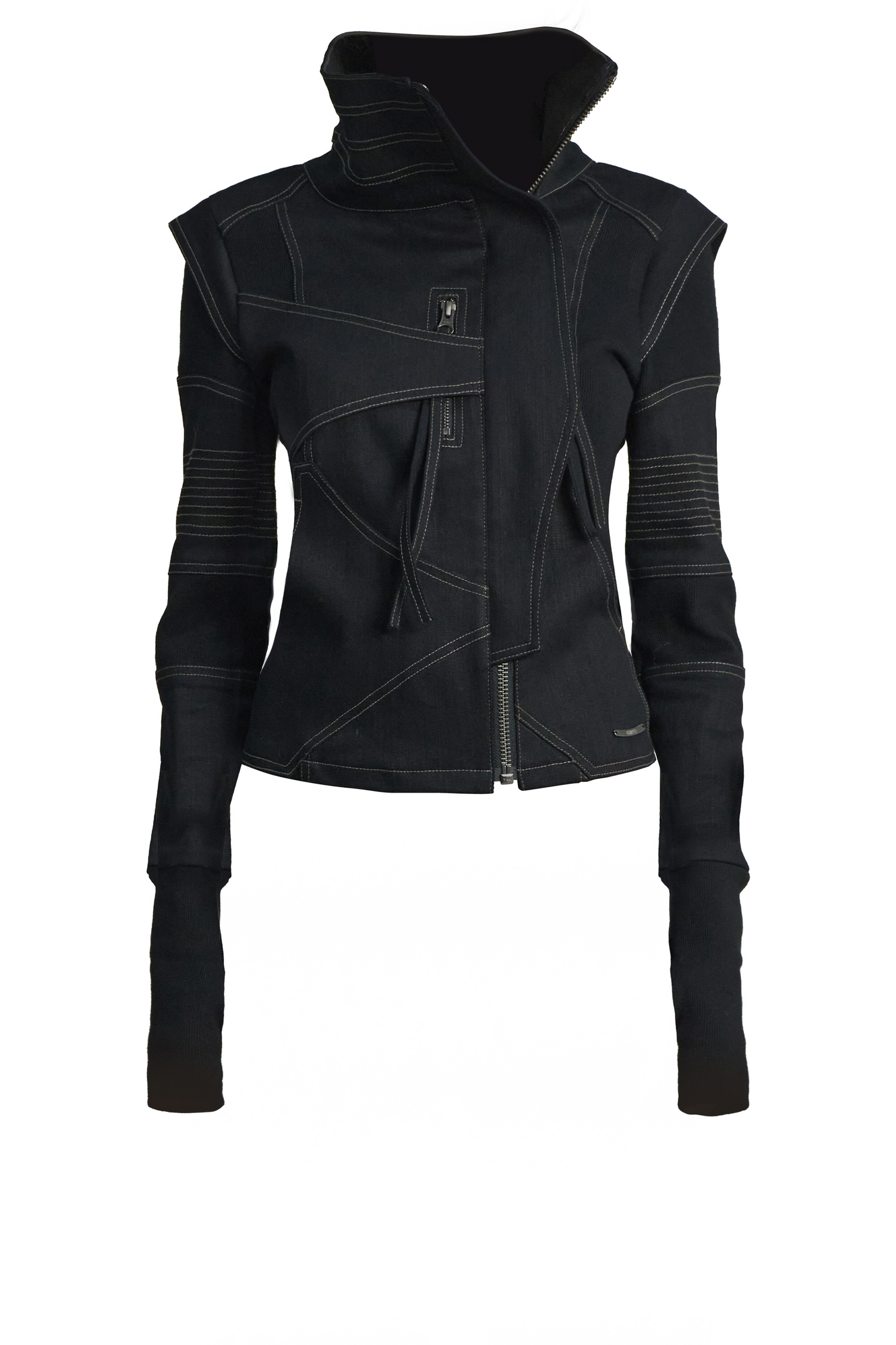 Arc Line High Neck Jacket