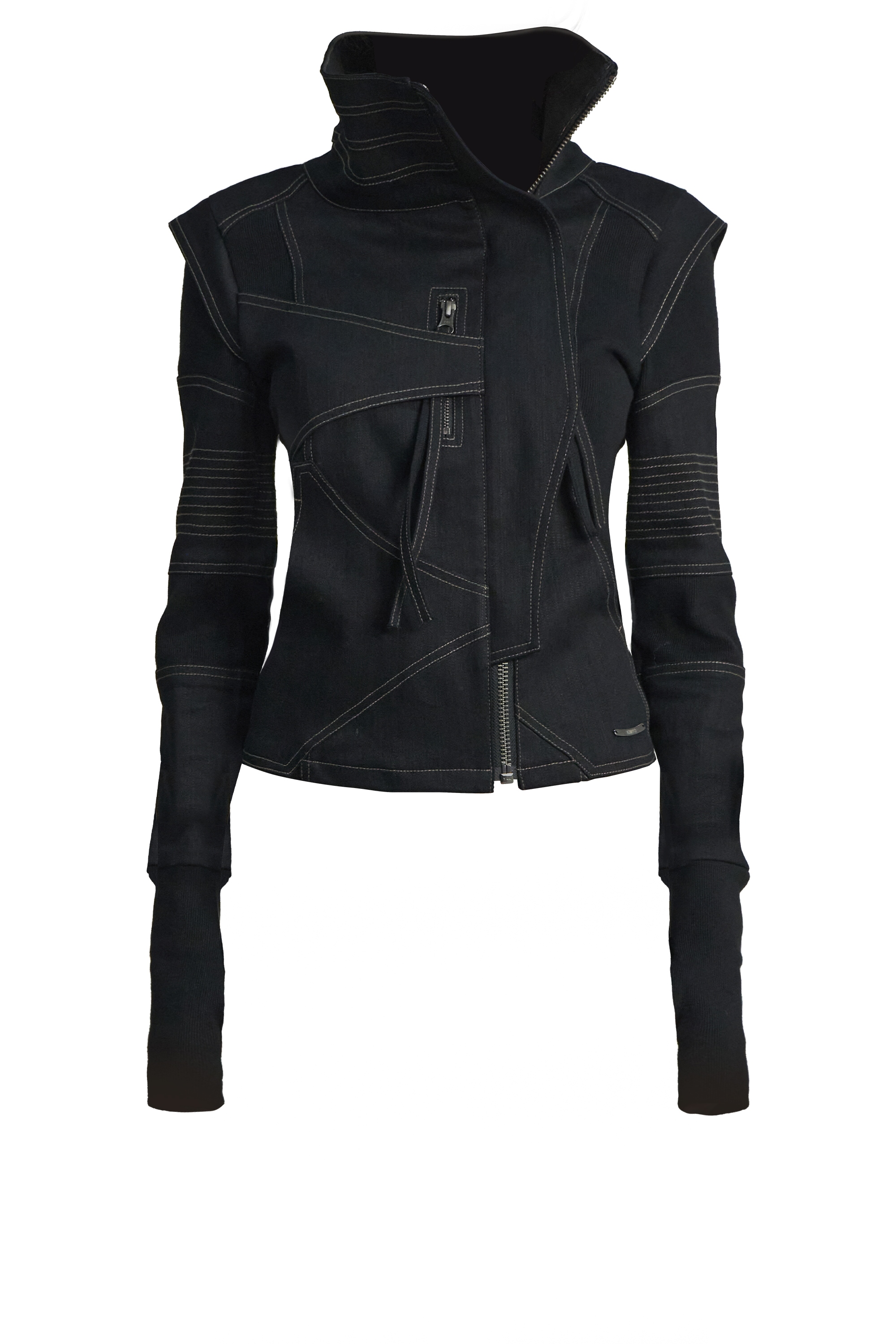Arc Line High Neck Jacket