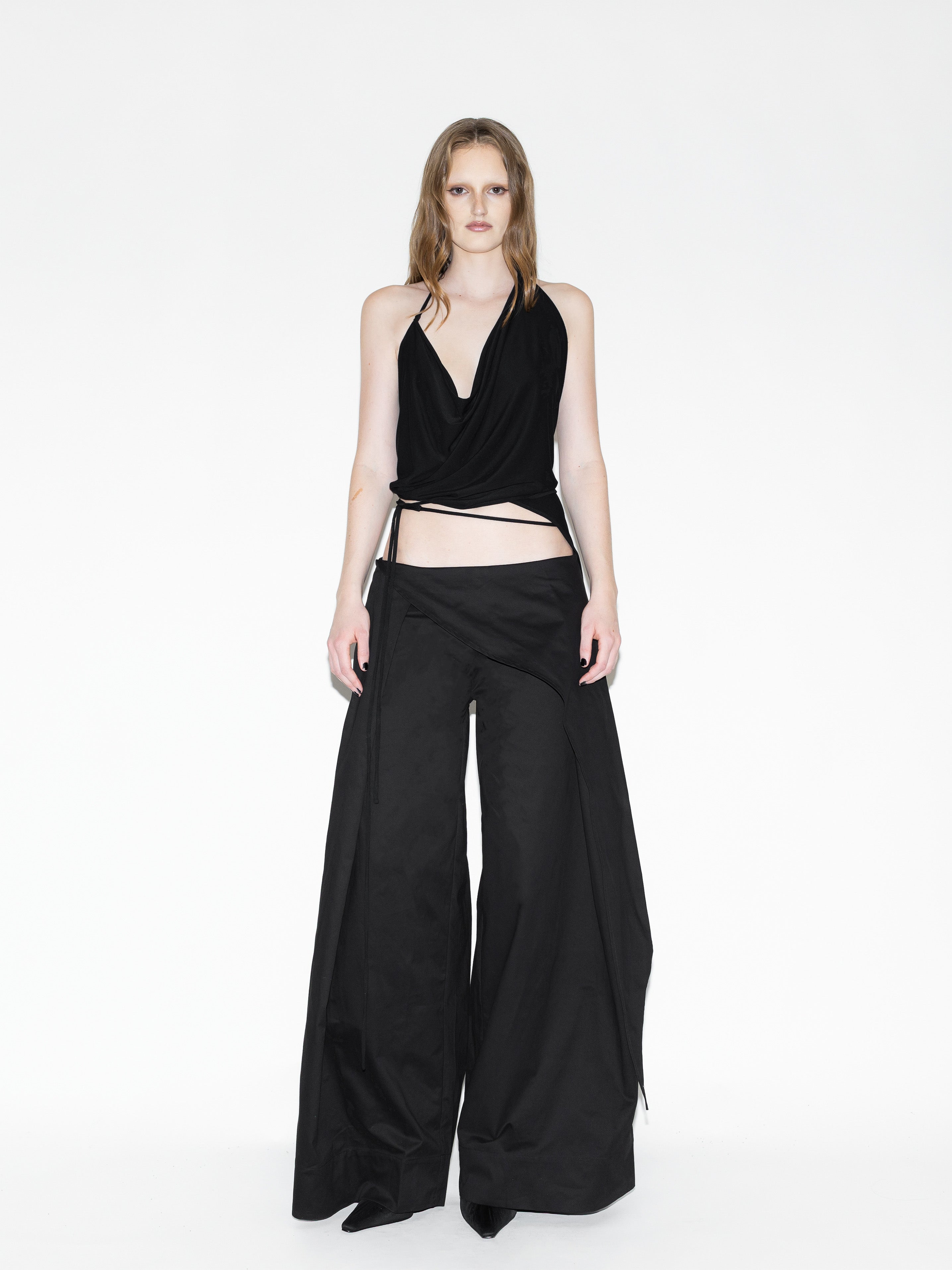 Woven Bat Point Pants