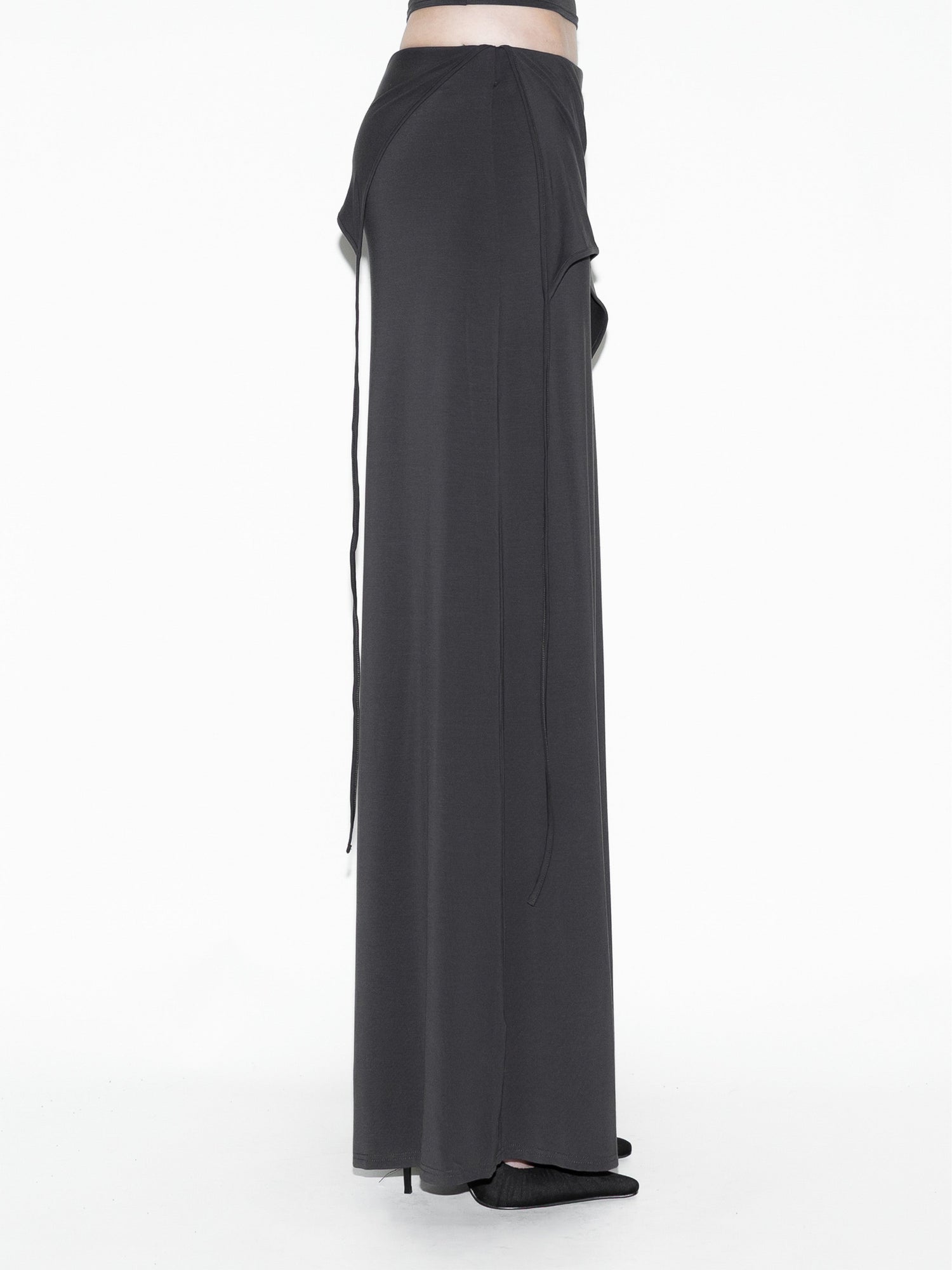 Draped Bat Pants Gray