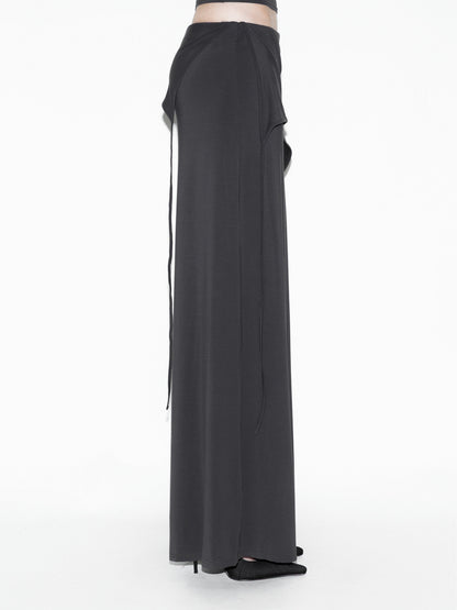Draped Bat Pants Gray