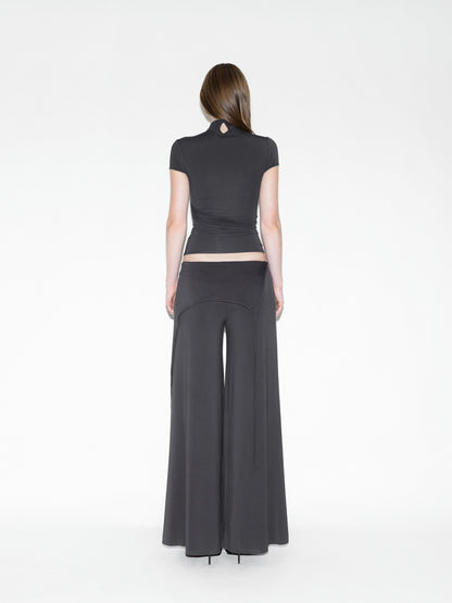 Draped Bat Pants Gray