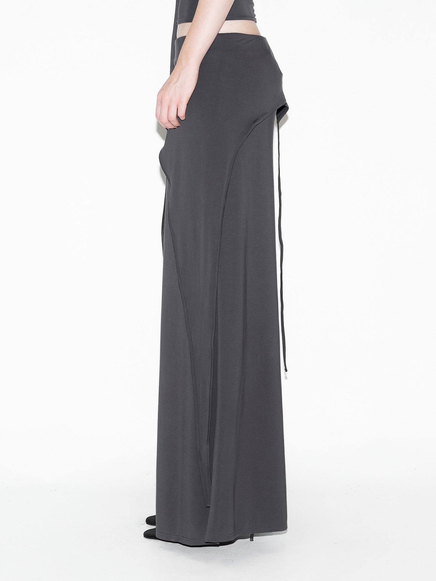 Draped Bat Pants Gray