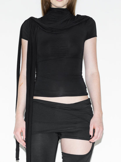 Cap Sleeve Top - Black