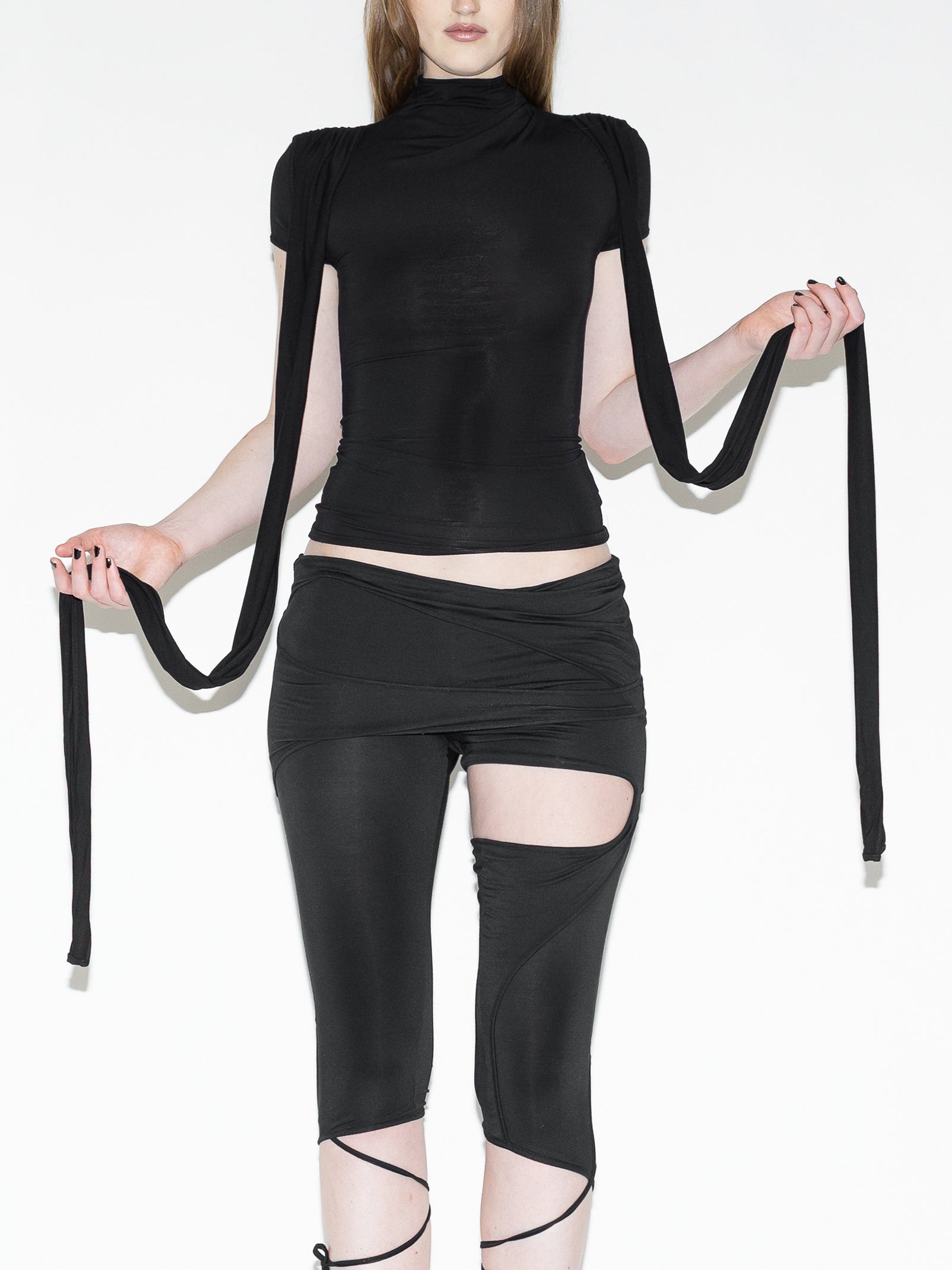 Cap Sleeve Top - Black