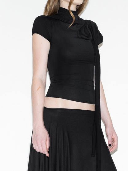 Cap Sleeve Top - Black