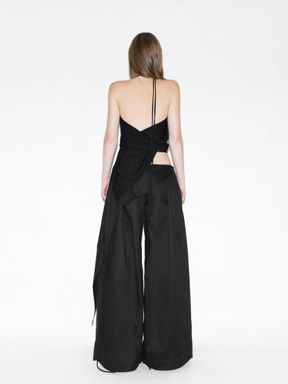 Woven Bat Point Pants