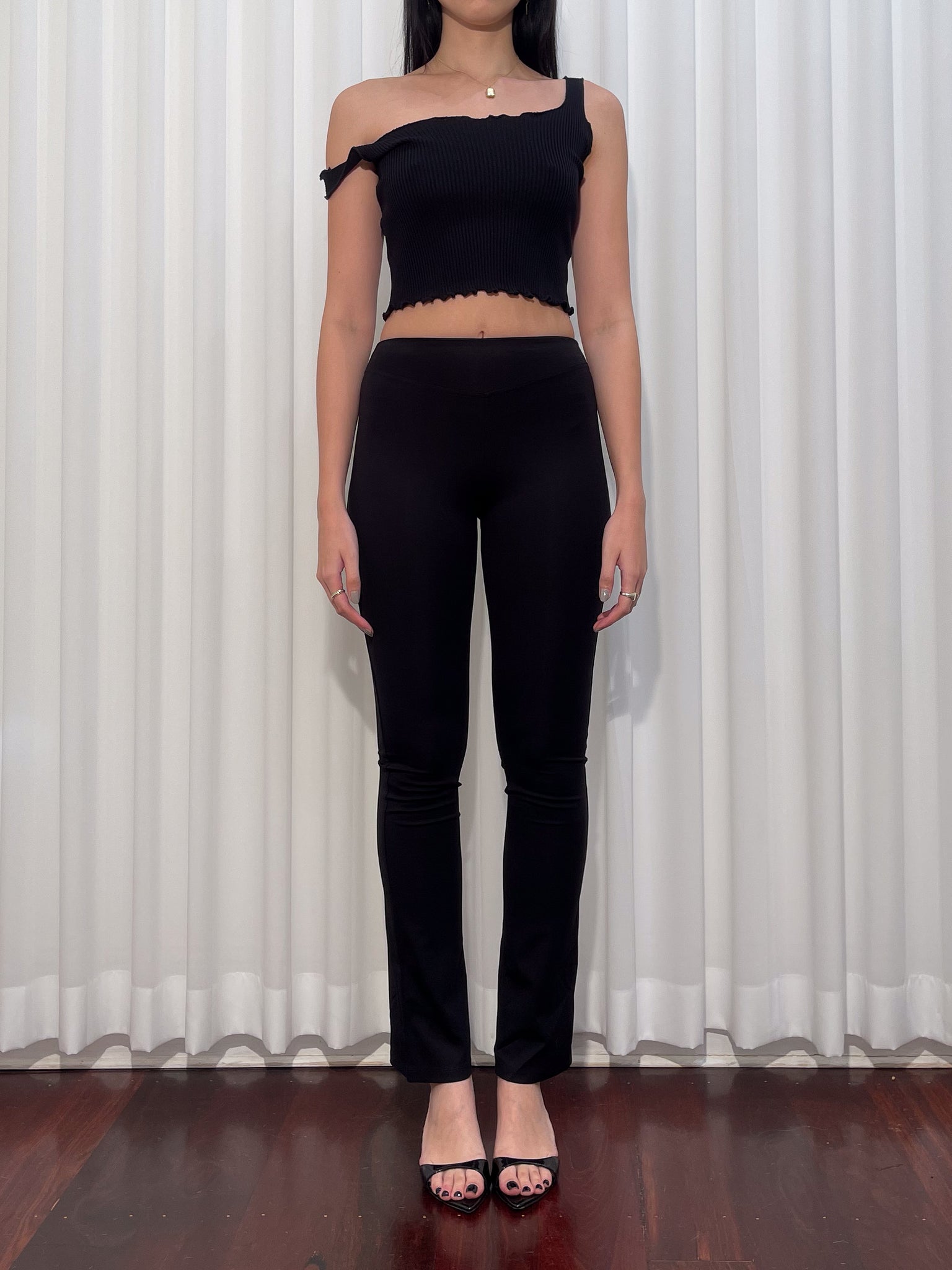 Tilly Black Crop Top