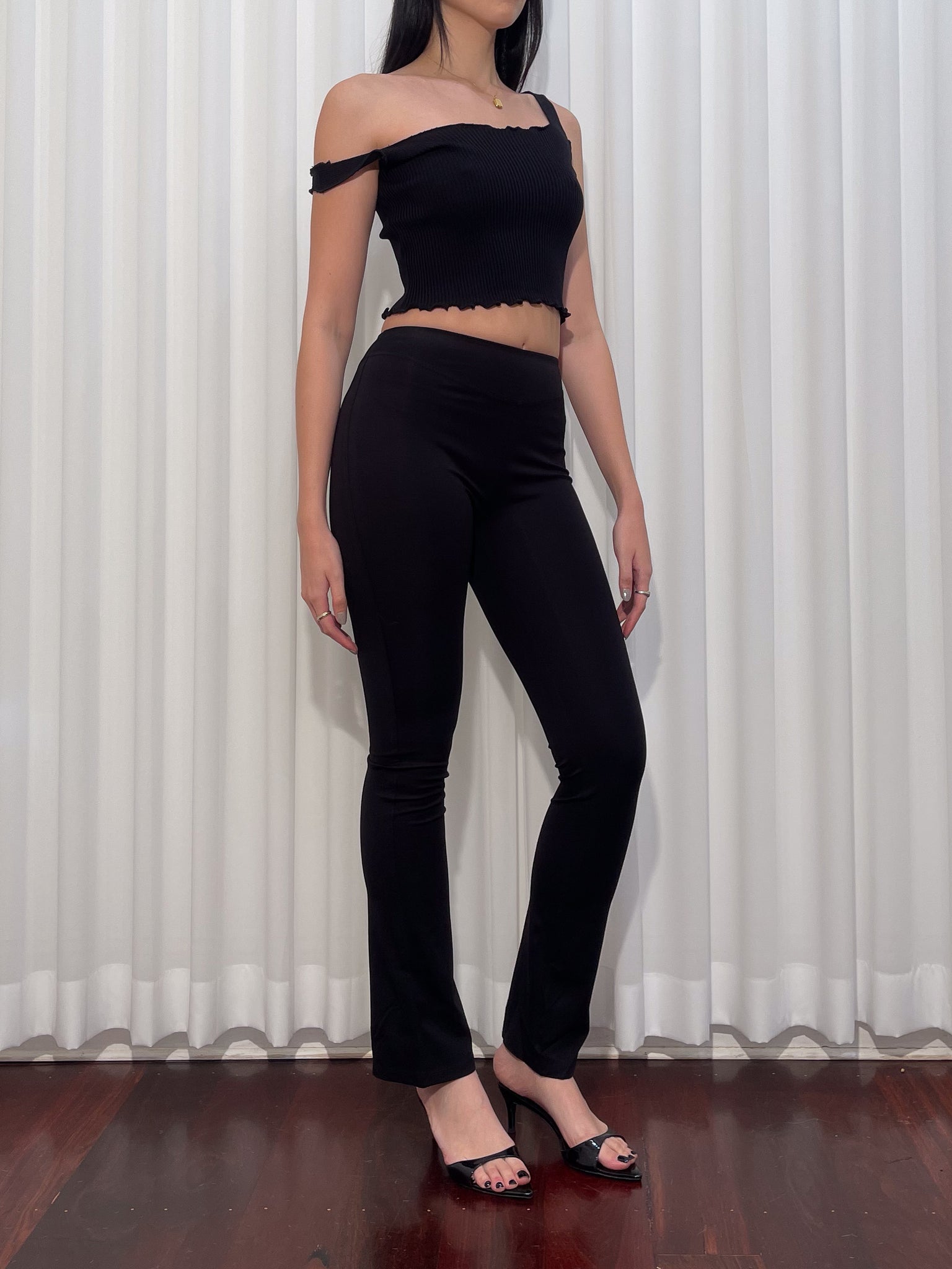 Tilly Black Crop Top