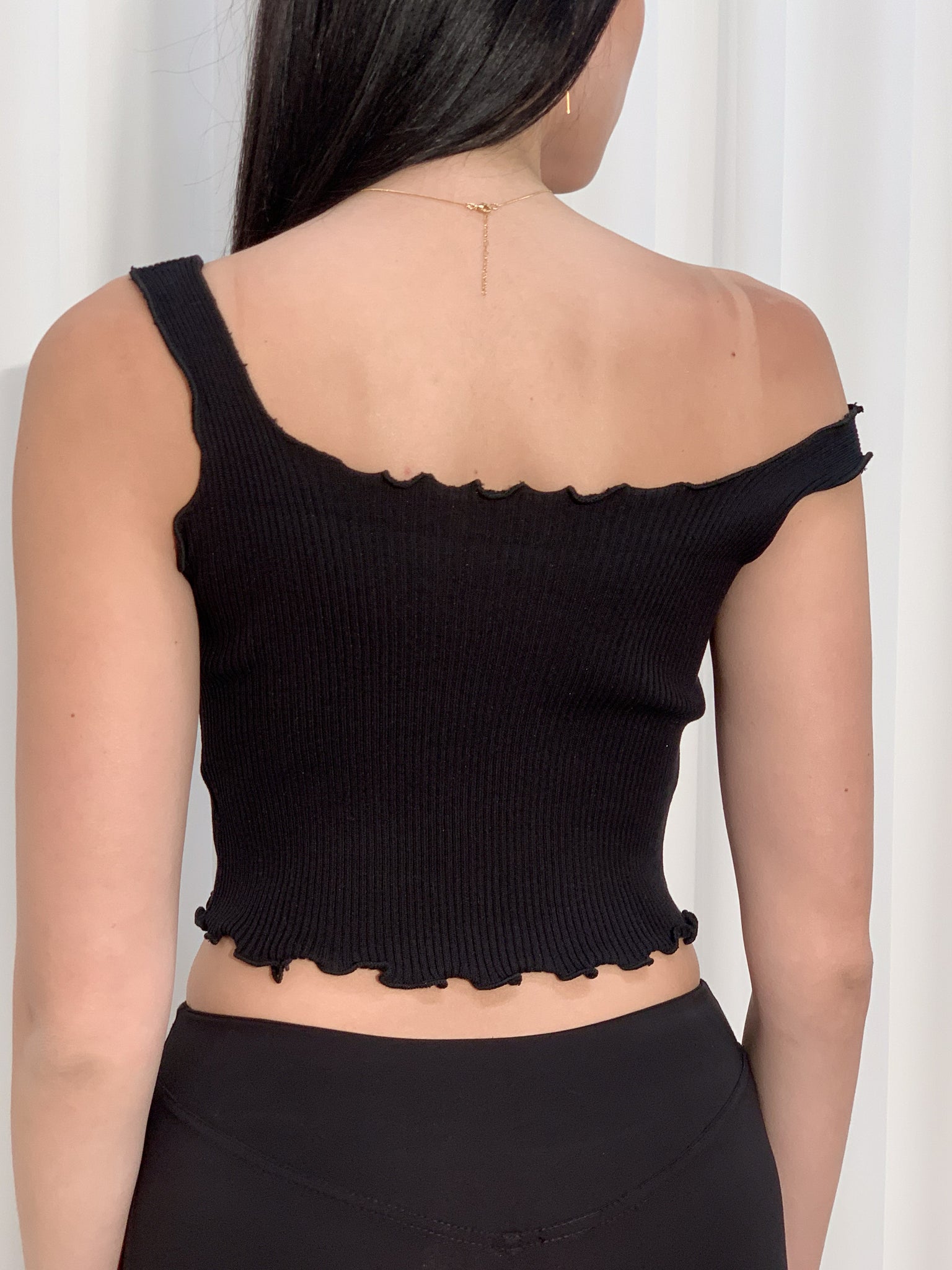 Tilly Black Crop Top