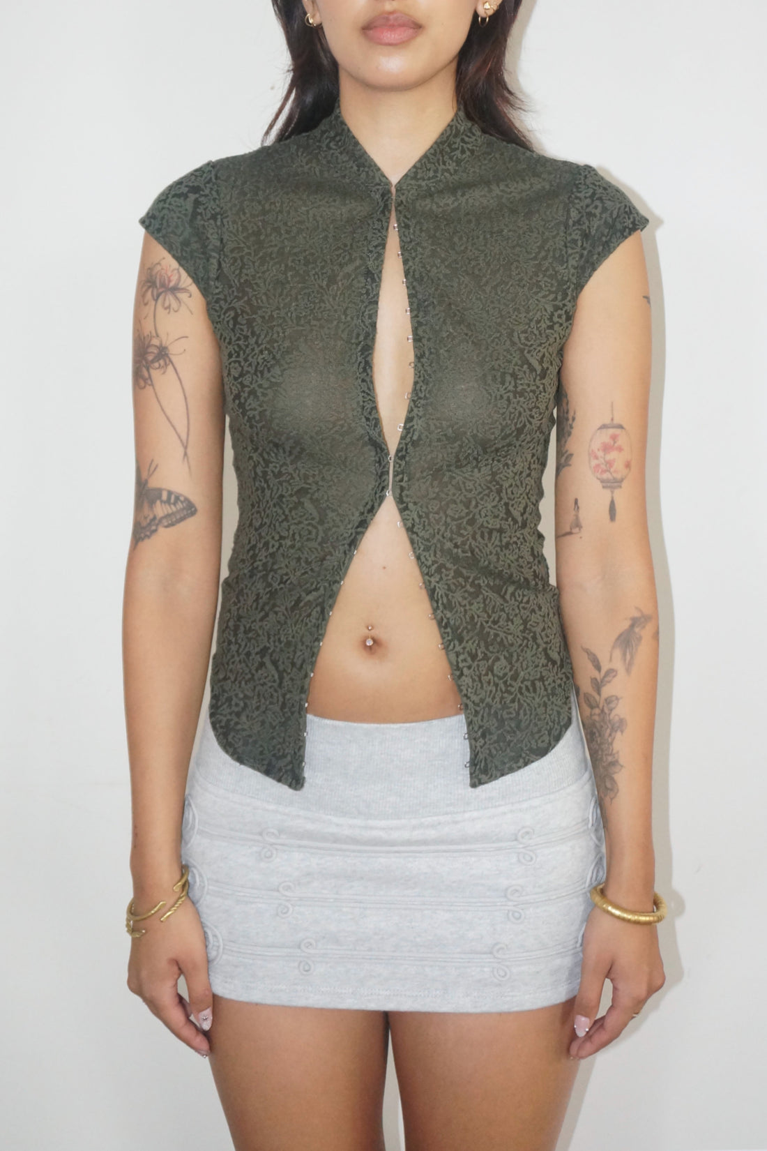 Amity Lace Top Olive