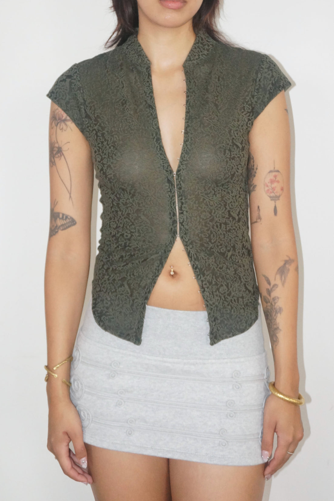 Amity Lace Top Olive