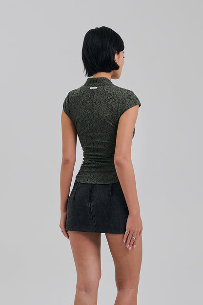 Amity Lace Top Olive