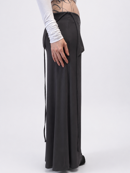 Bat point wide pants