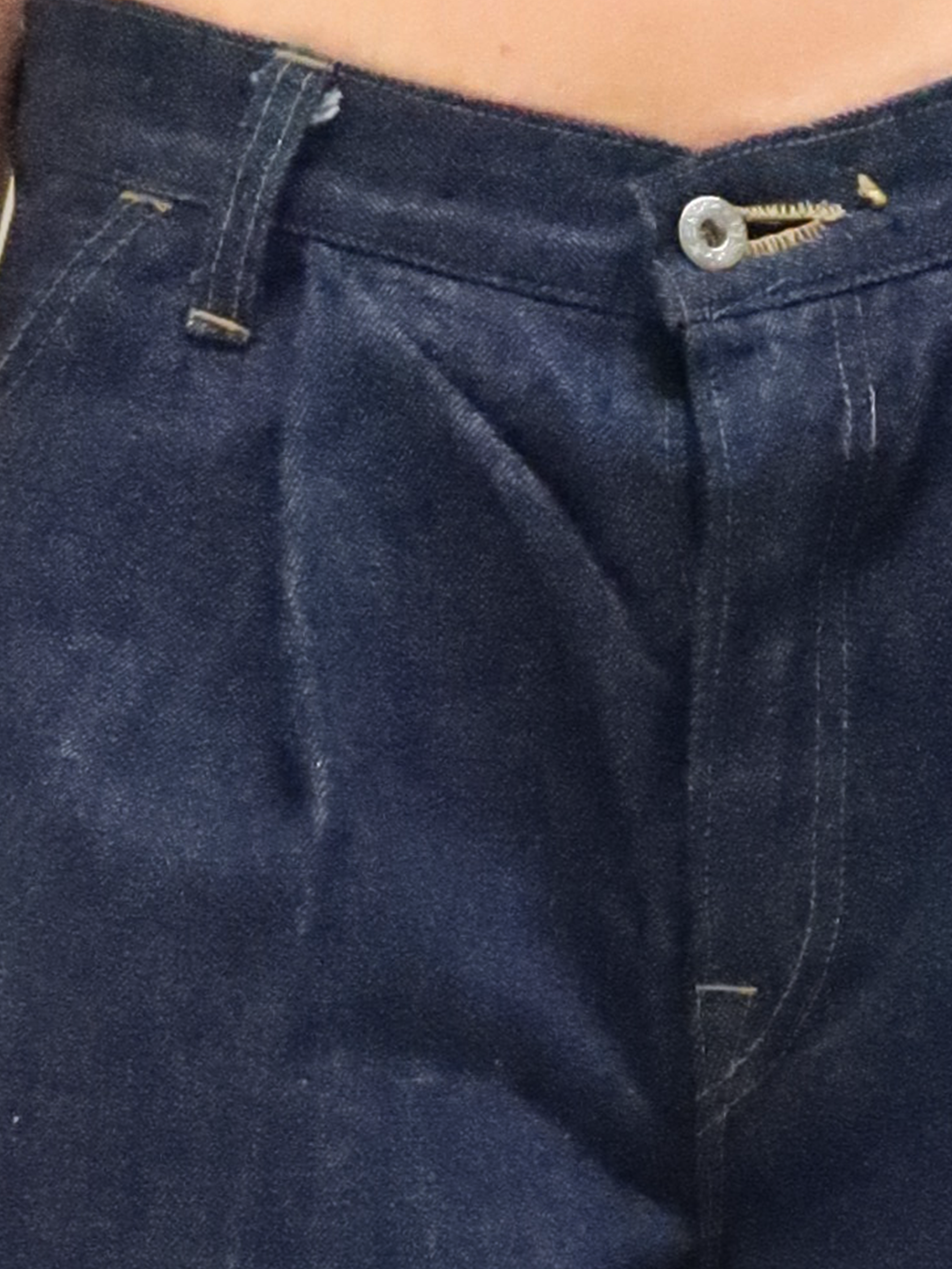 Wide Leg Pleated Jorts 13oz