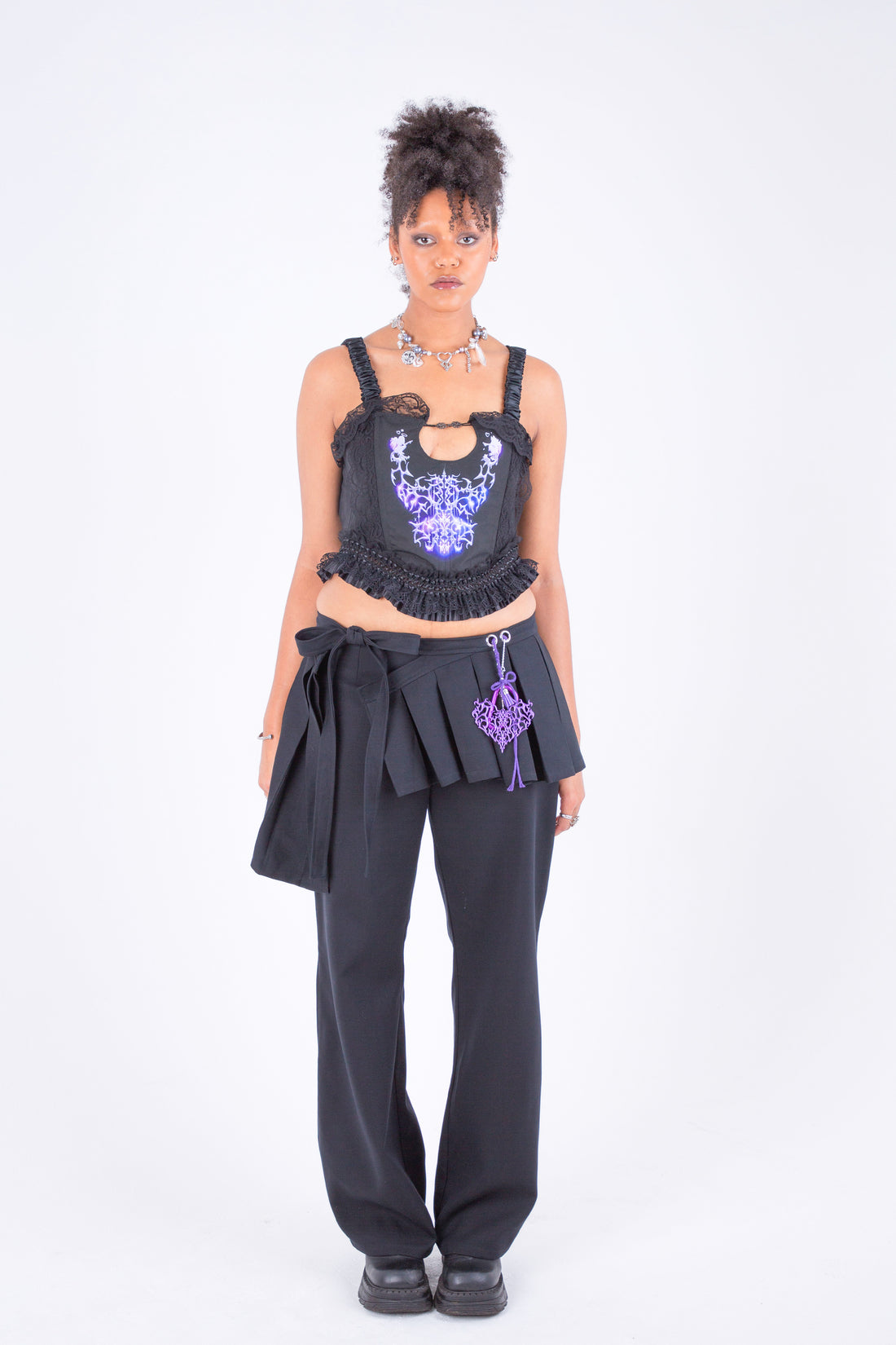 Fluid Bb Wrap Skirt Trouser [2 Color]