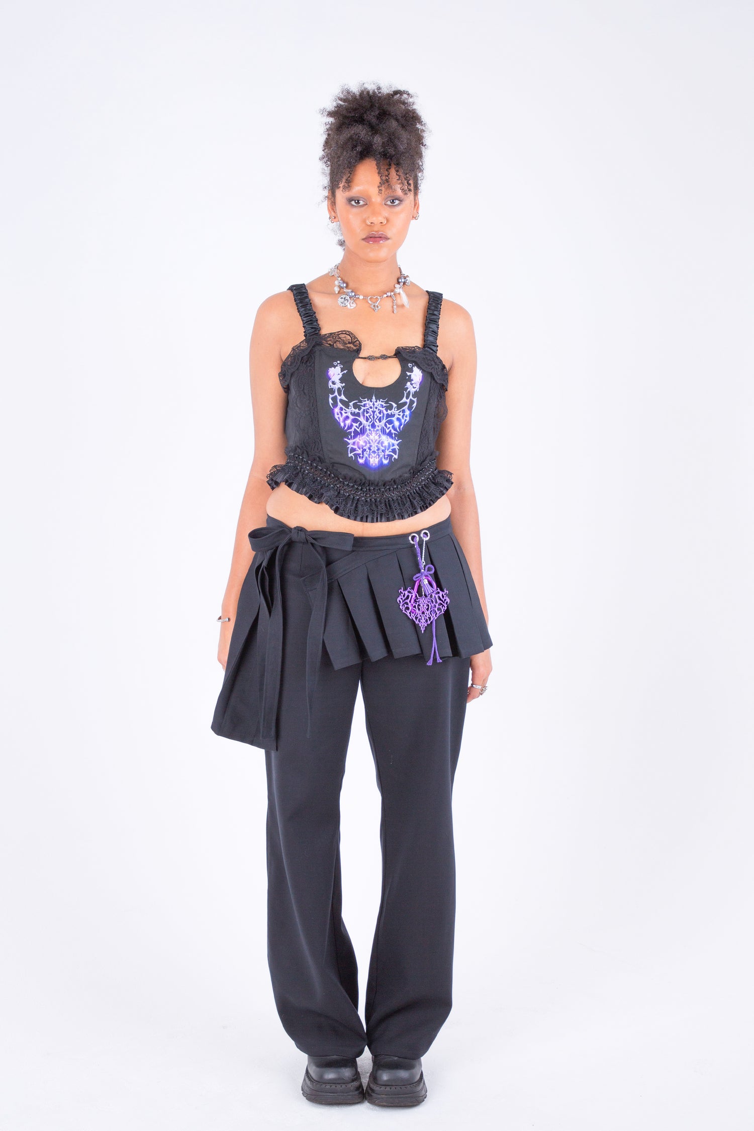 Fluid Bb Wrap Skirt Trouser [2 Color]