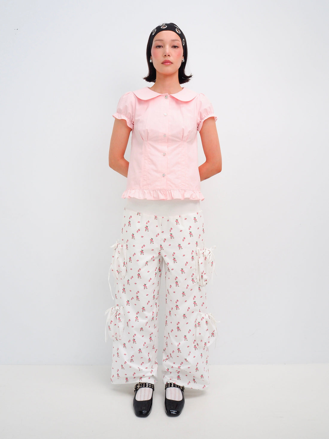 Yuki Pant - White Floral