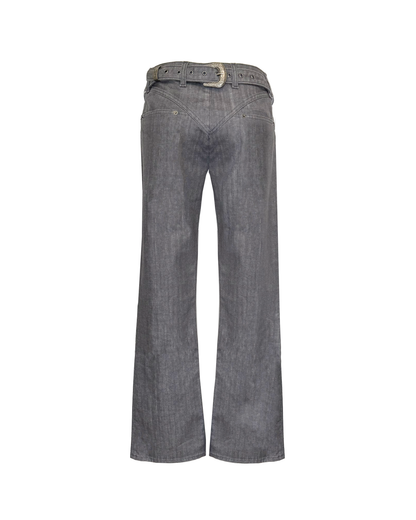 Back Buckle Boot Cut Concrete