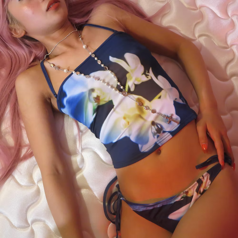 Blue Orchid Set (Top &amp; Pants)
