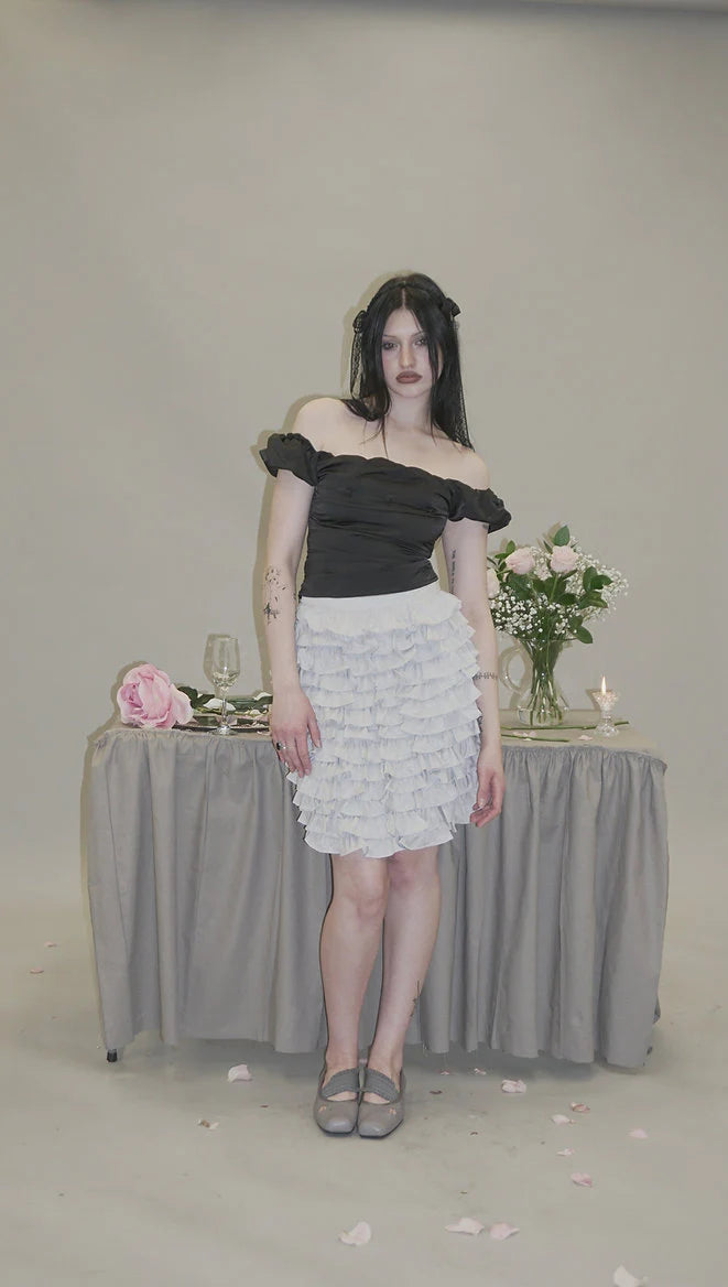 Black Rose Off Shoulder Top