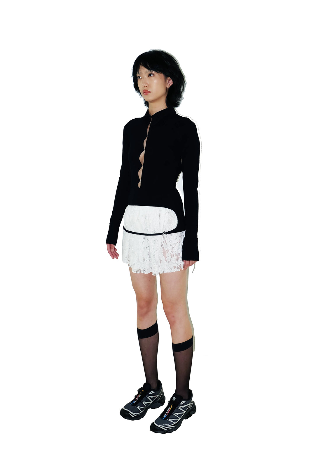 Code Backless Shirt Black