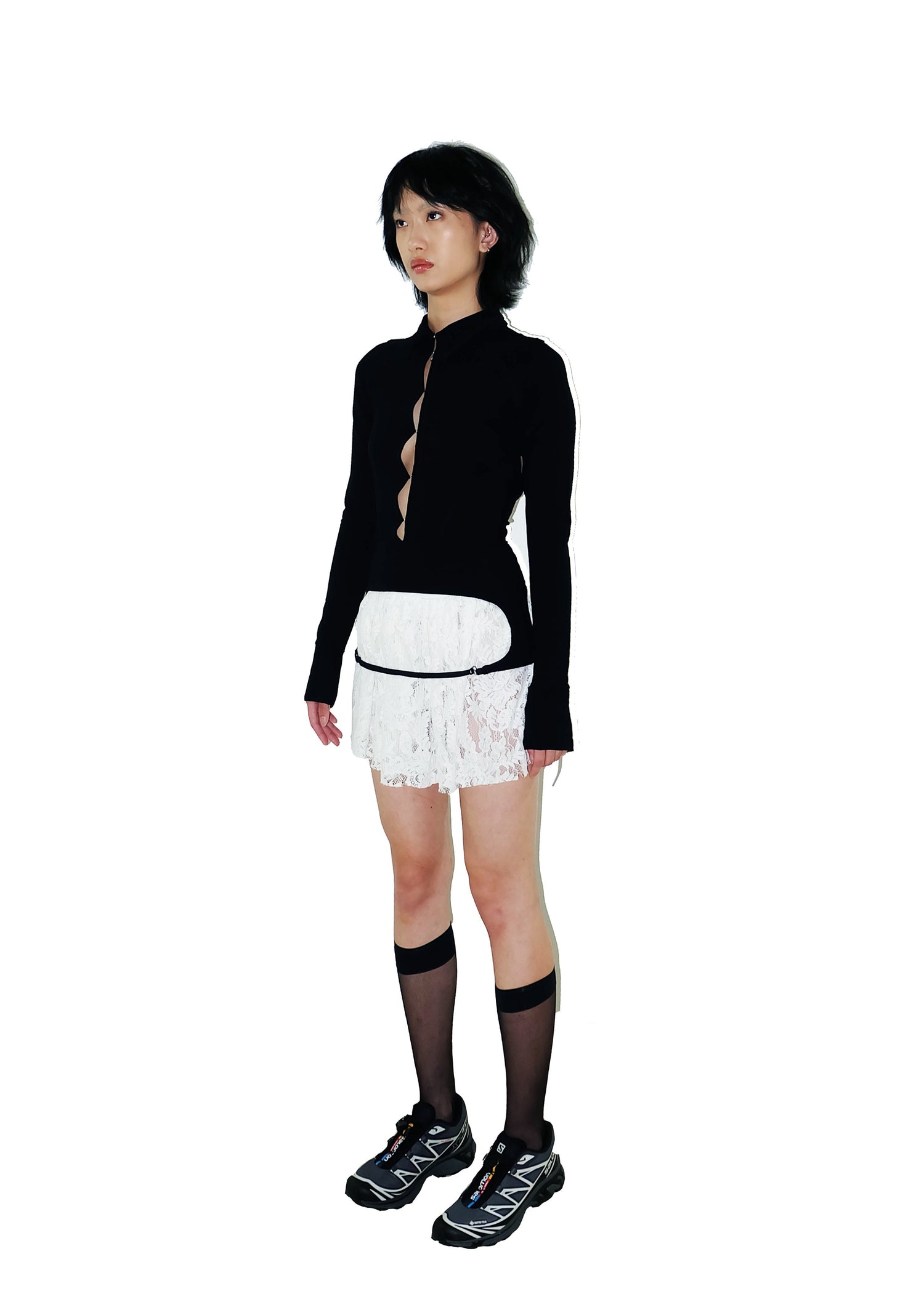 Code Backless Shirt Black