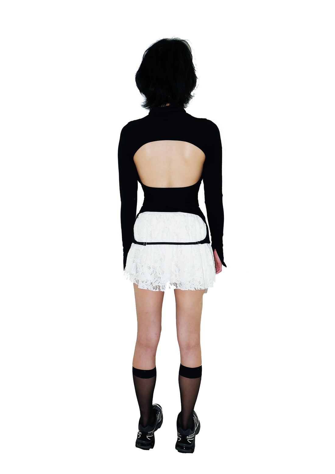 Code Backless Shirt Black