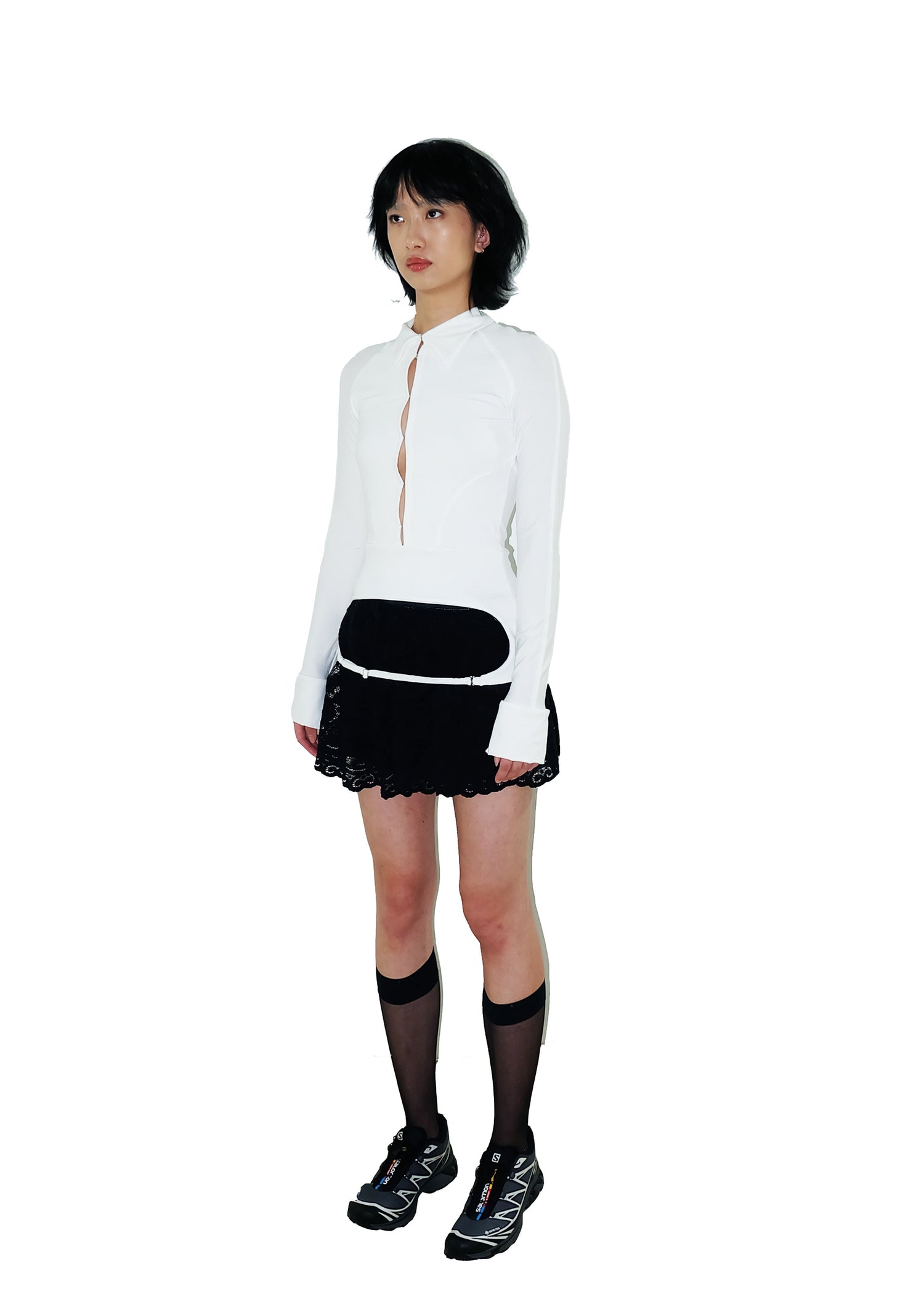 Code Backless Shirt White