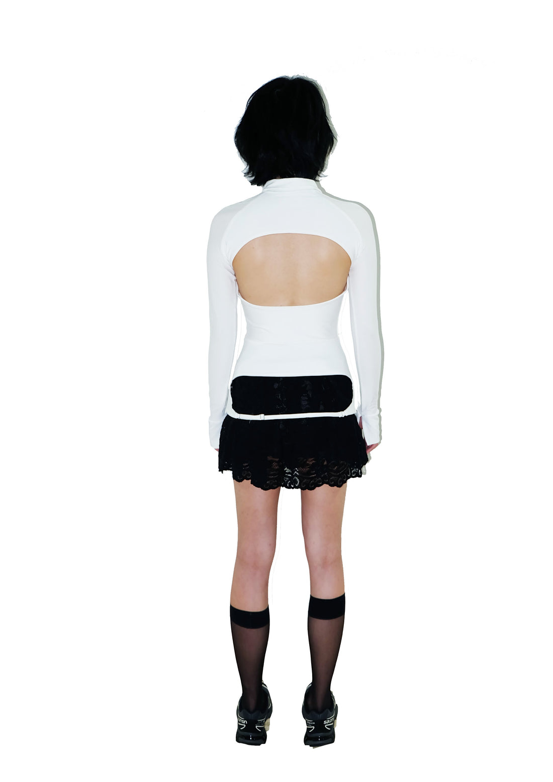 Code Backless Shirt White