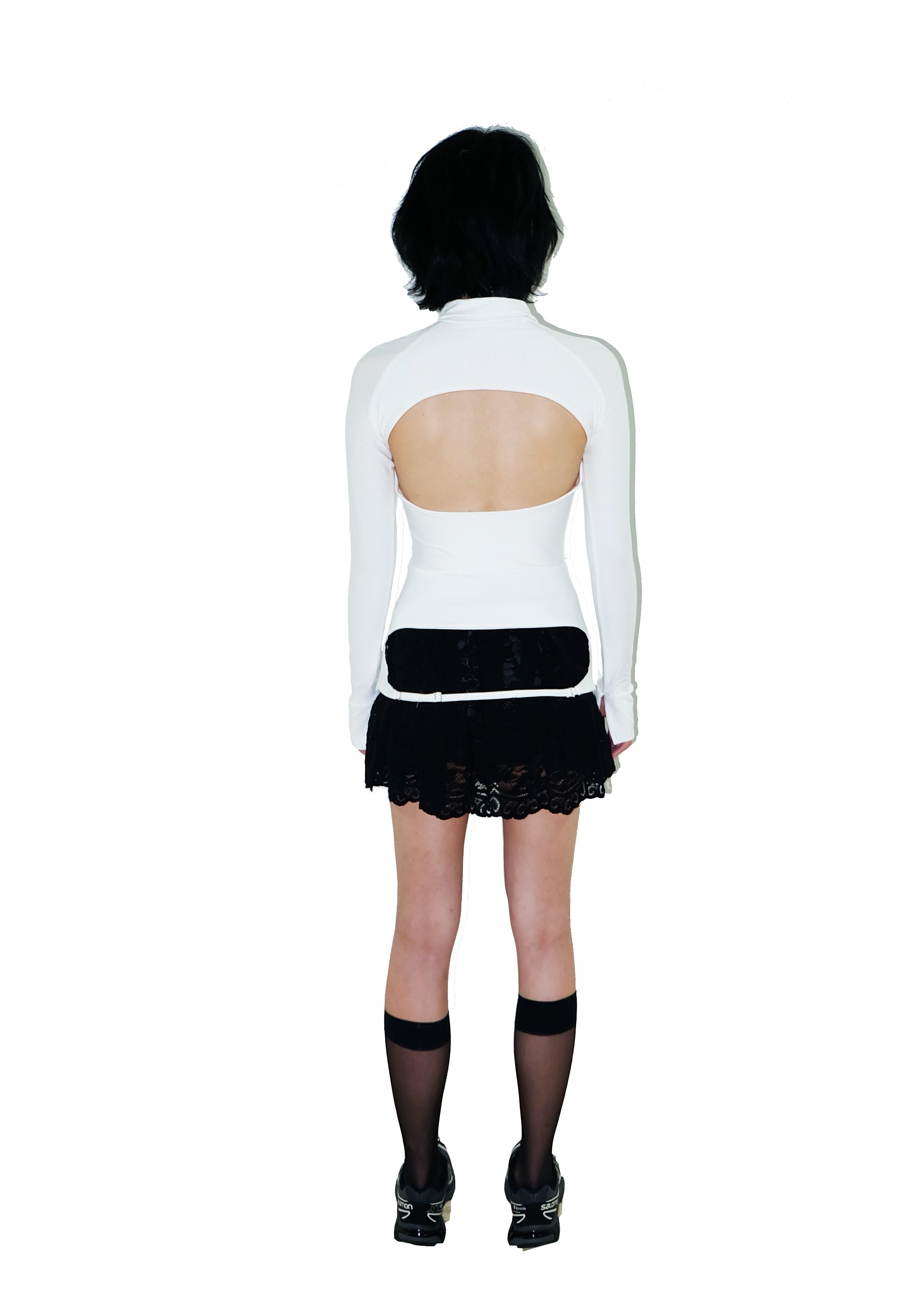 Code Backless Shirt White