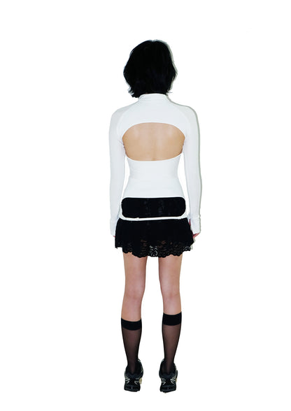 Code Backless Shirt White