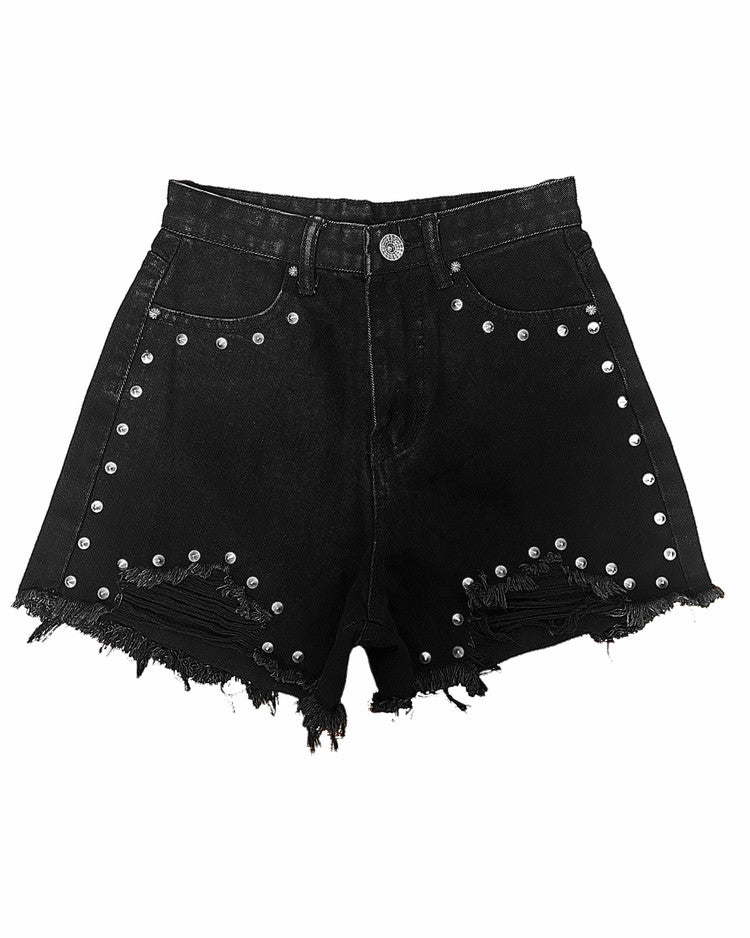 Cone Stud Body Line Top In Black