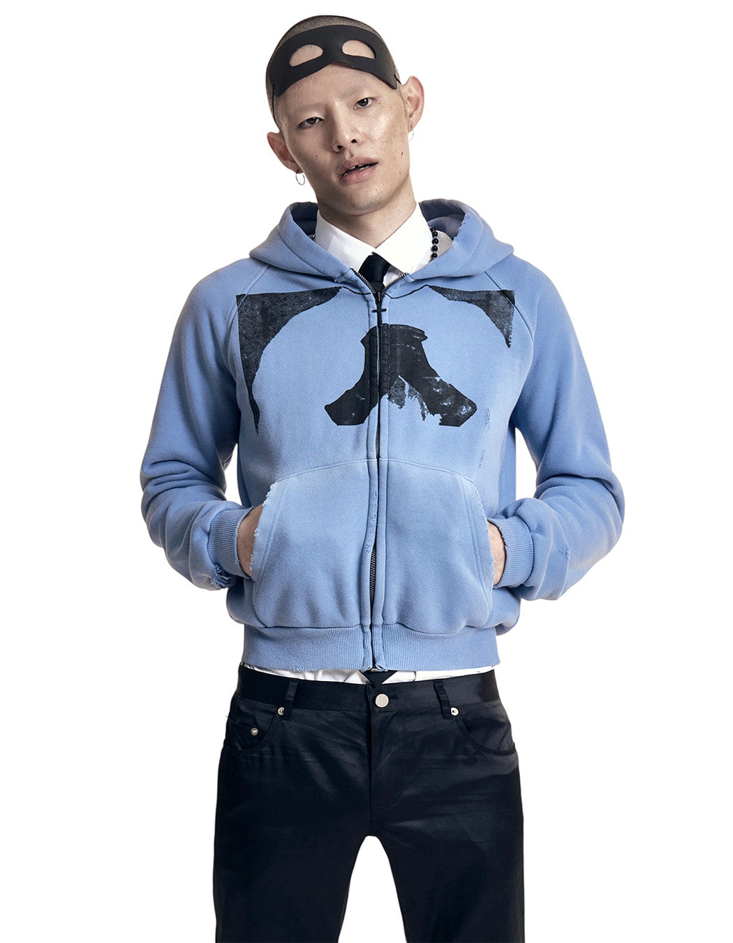 Cross Charm Hoodie Zip up