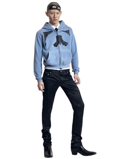 Cross Charm Hoodie Zip up