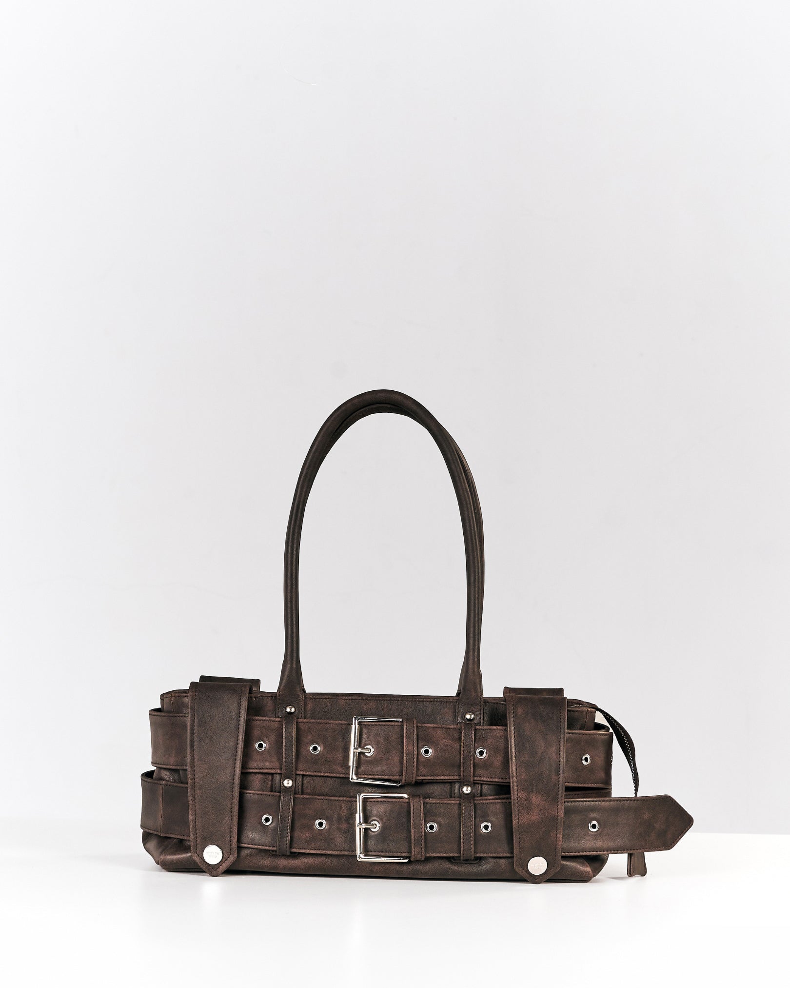 Lewis Parallelo Distressed Brown