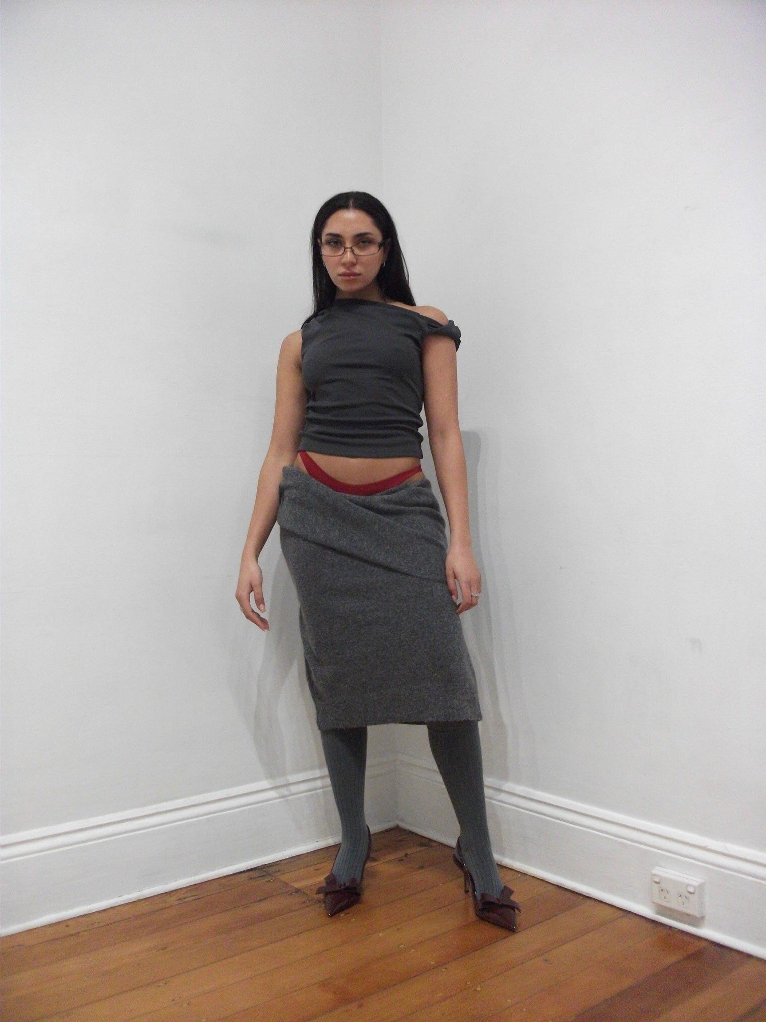 Artist Draped top [3 Color]