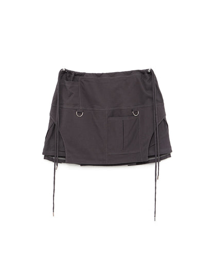Reversible Byte Cargo Skirt Charcoal