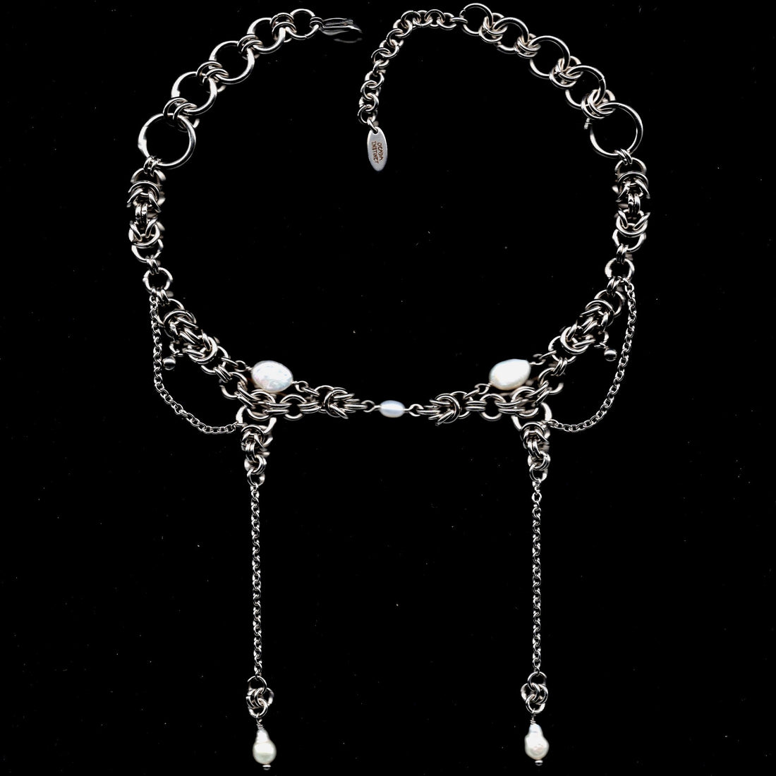 Fairy Drops. Chainmail Choker.