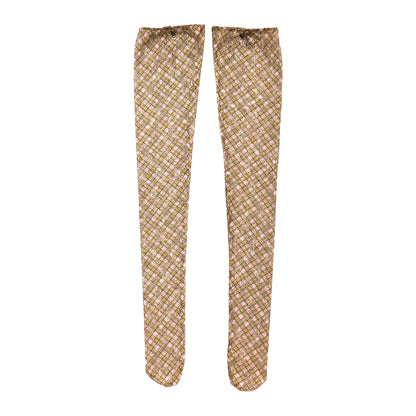 Plaid Lace Thigh Stockings garter belt set Fenlü