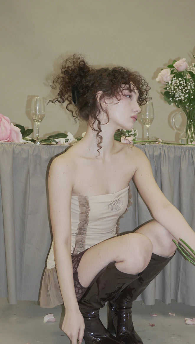Frap Rose Tube Top