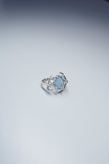 Interstice Chalcedony Ring