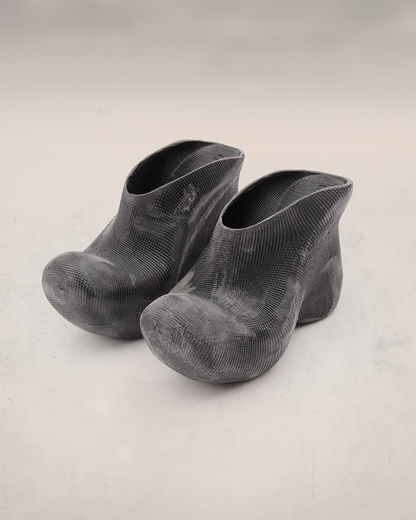 Sanded Platform Mules