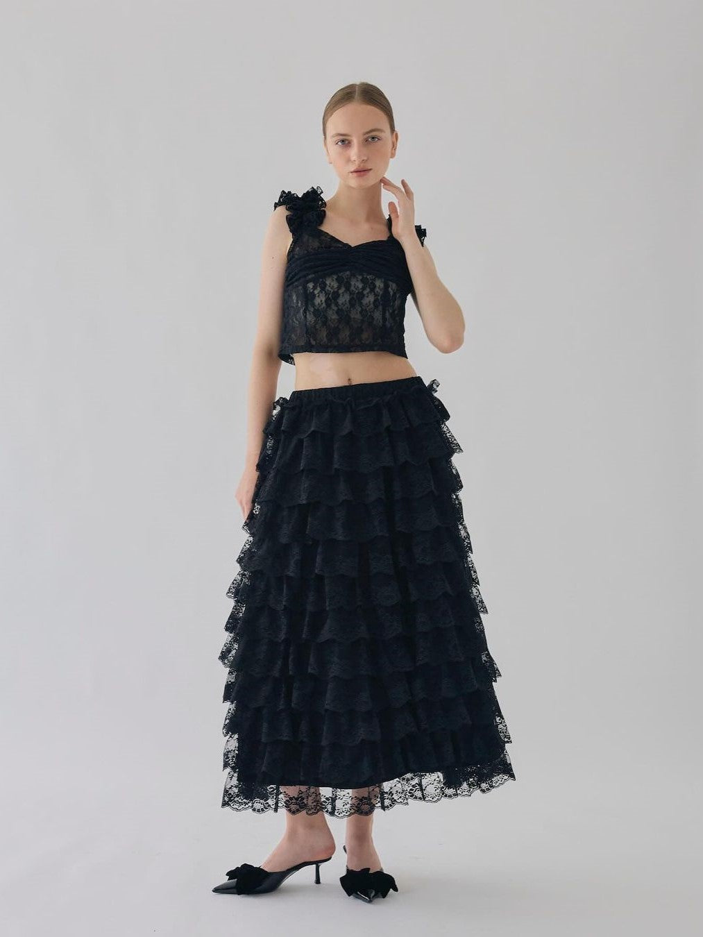 Girly Lace Frill Bustier[2colours]