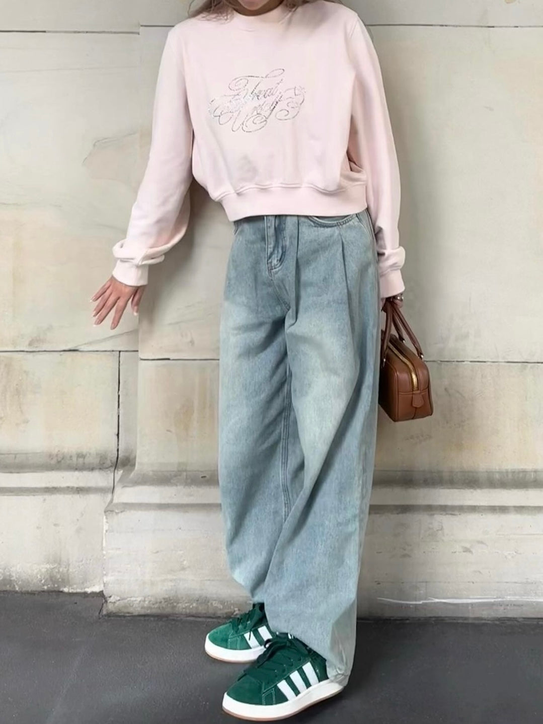 treat ürself tuck loose denim pants tuck loose denim pants Treat Ürself