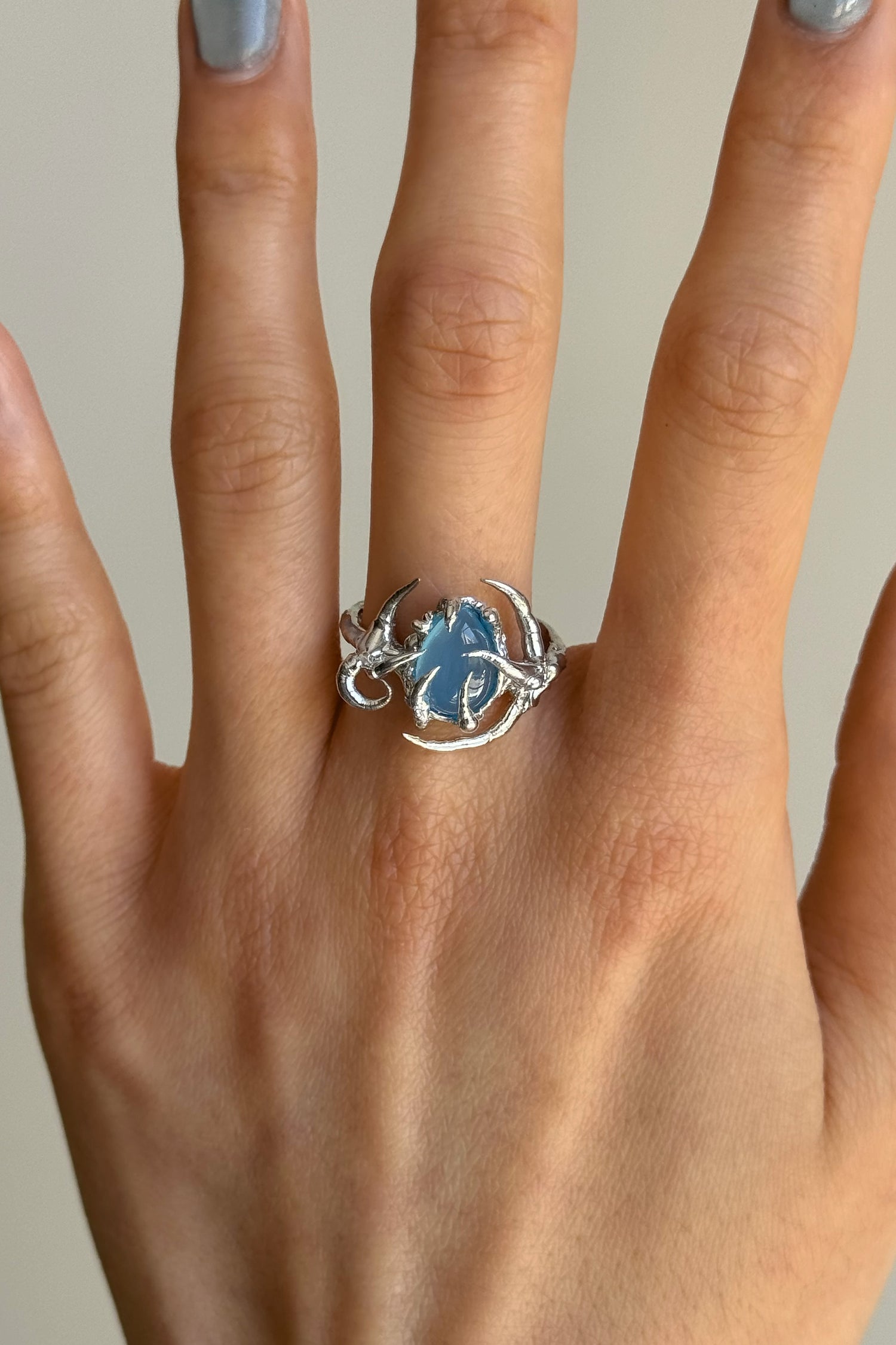 Interstice Chalcedony Ring