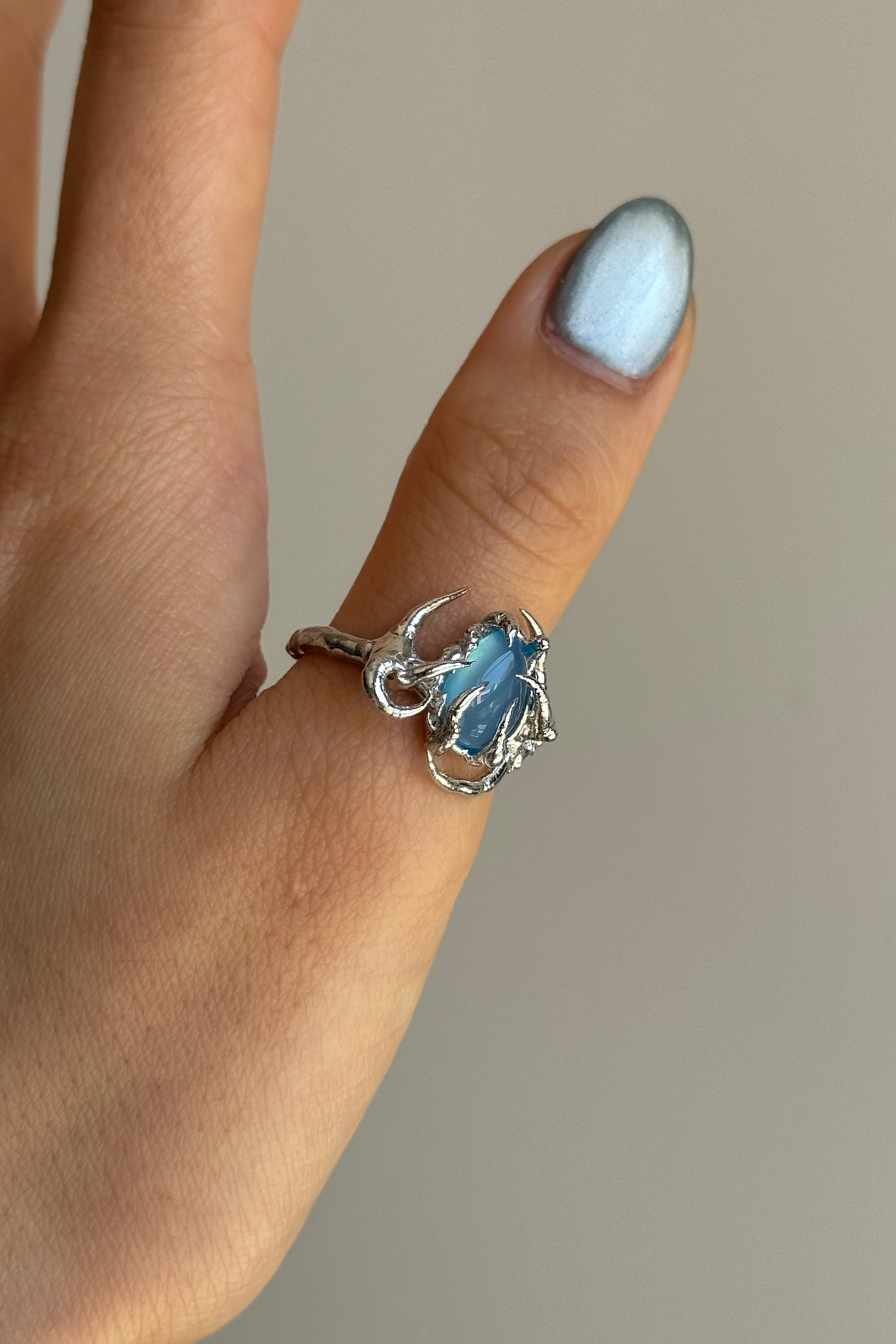 Interstice Chalcedony Ring