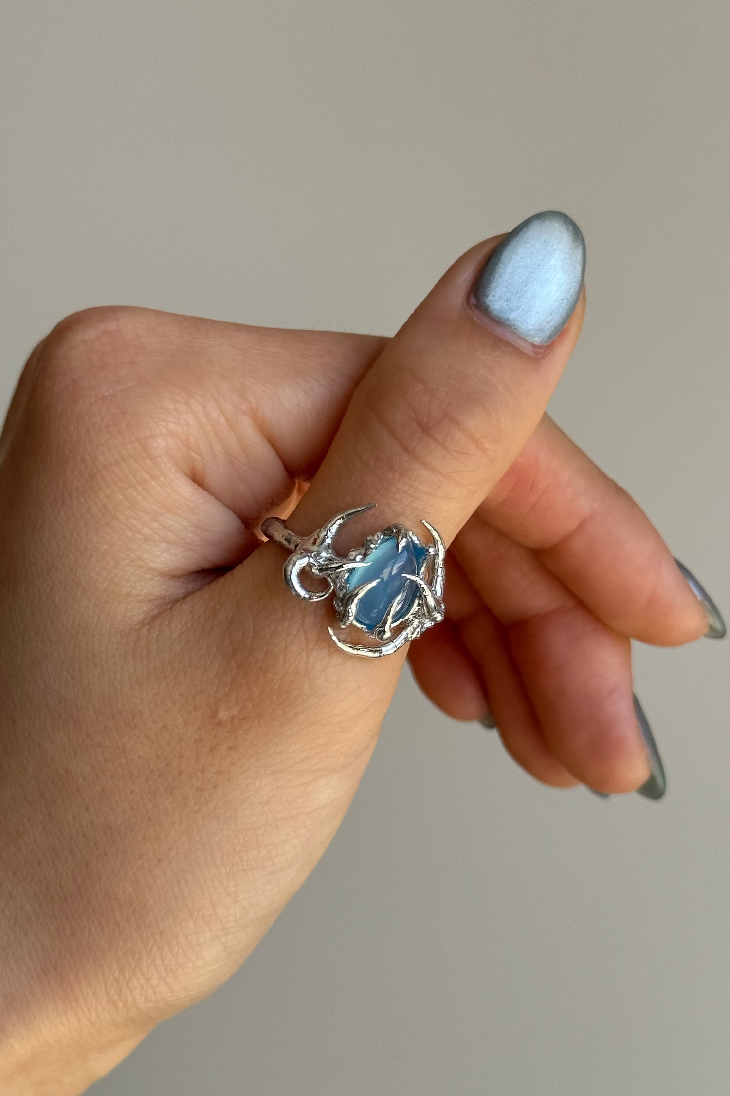 Interstice Chalcedony Ring