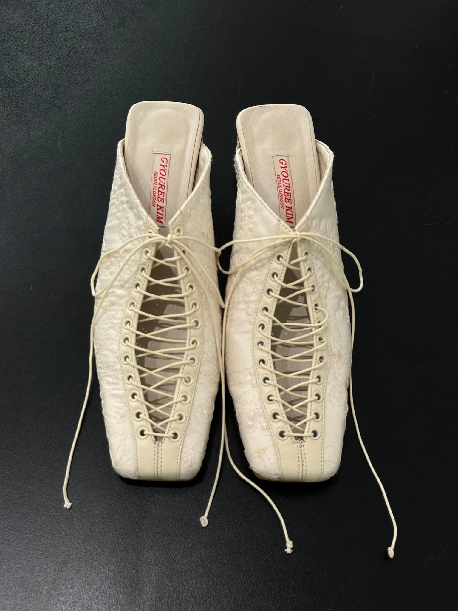 Lace Mule Cream